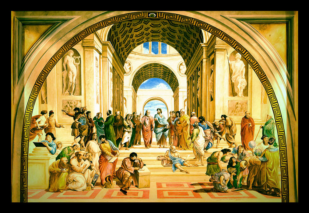 commissioned art piece of the old master: School of Athens by Raphael © Don's Art
