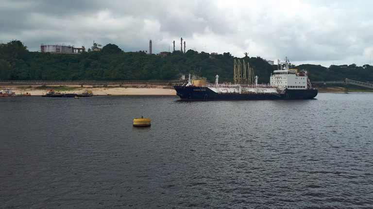 Boats of Brazil, Manaus harbour port, Amazon River. Copyright © Don's Art