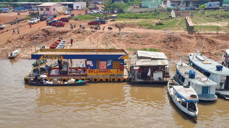 Boats of Brazil, Amazon River boat cruise, river community. Copyright © Don's Art