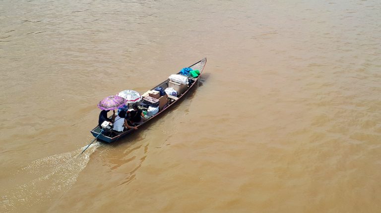 Boats of Brazil, Amazon River, family river boat. Copyright © Don's Art