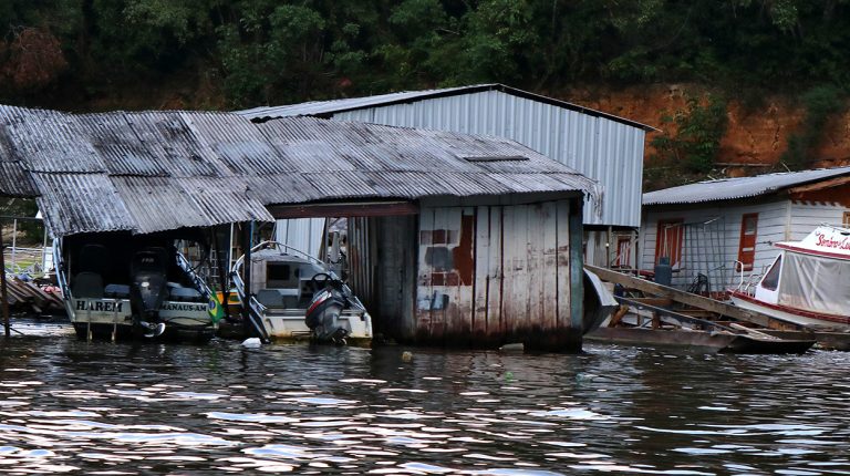 Boats of Brazil, Amazon River, Port Davi. Copyright © Don's Art